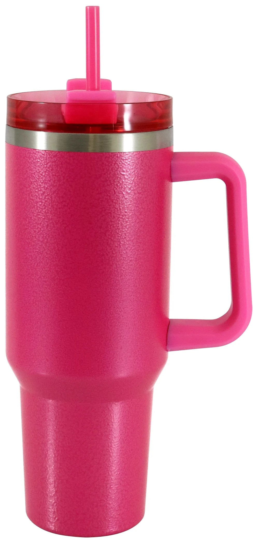 40oz Stainless Steel Tumbler with Straw and Handle, Double Wall Insulated