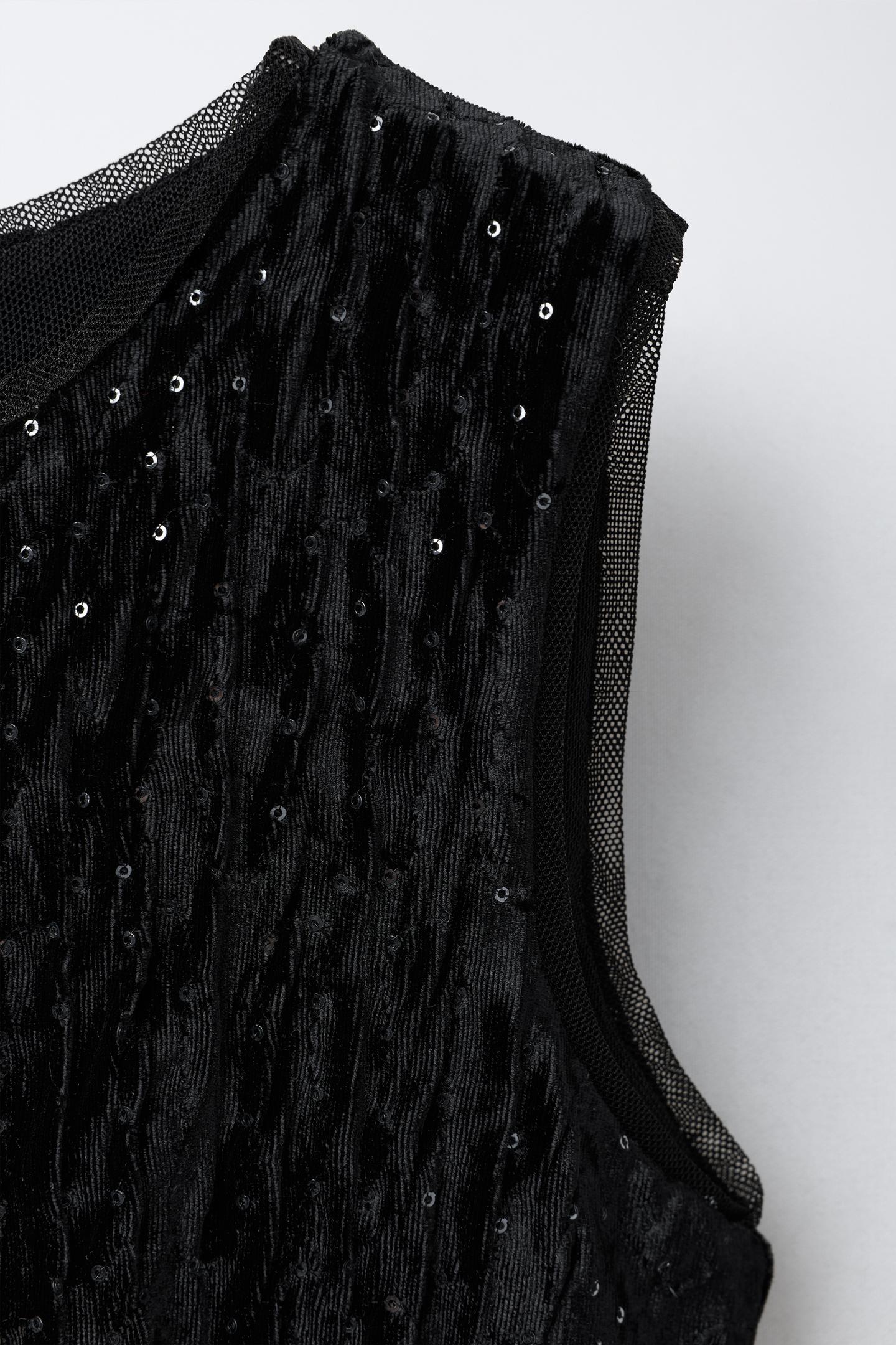 ZARA  Girls’ Long Shimmer Velvet Jumpsuit with Bow and Lace Detail SIZE-9