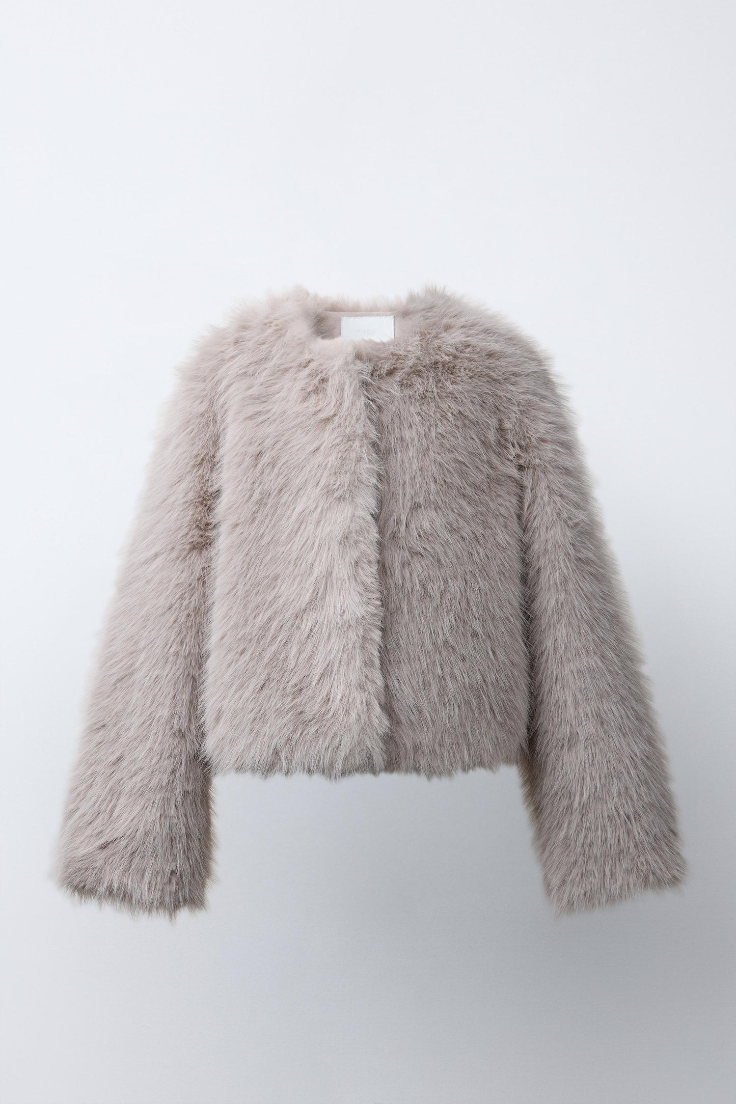 ZARA Faux Fur Cropped Jacket Girls Size 9