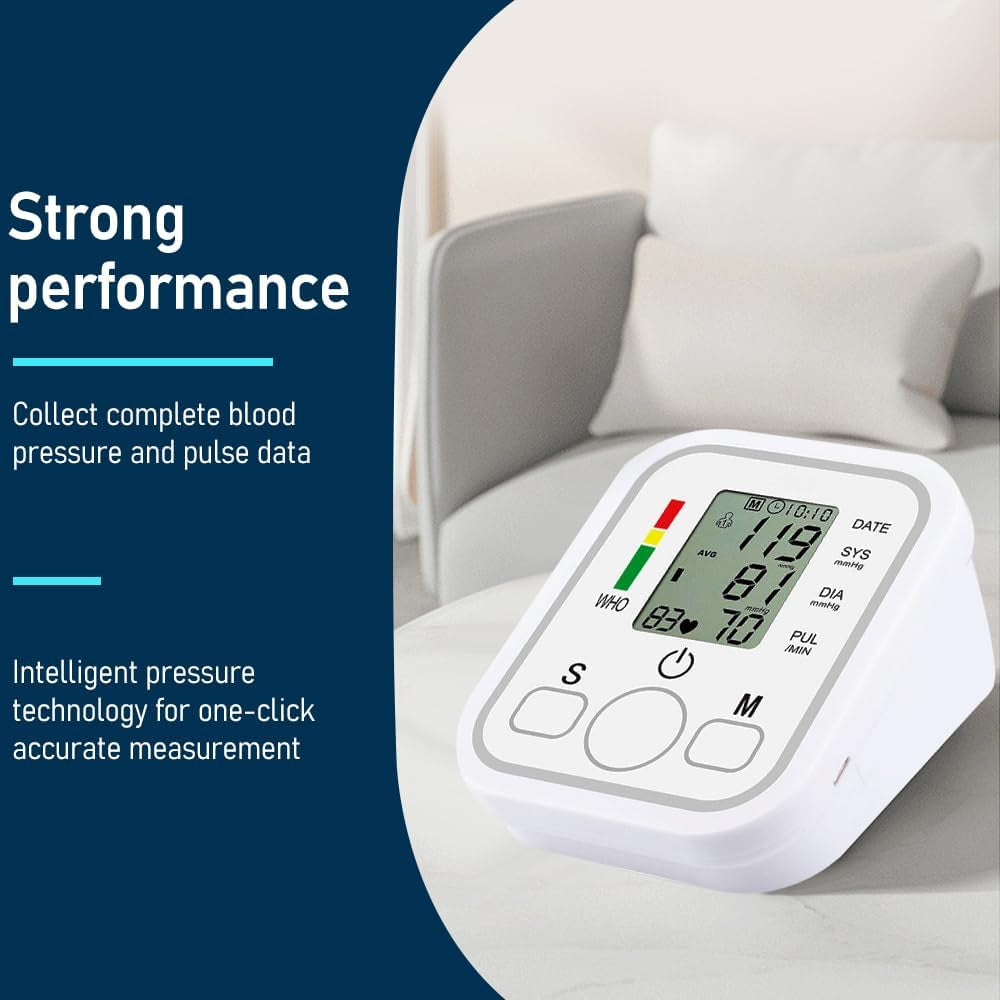 Blood Pressure Monitors for Home Use, Upper Arm Blood Pressure Monitor Large Cuff 2 * 99 Memory,Easy to use/Travel