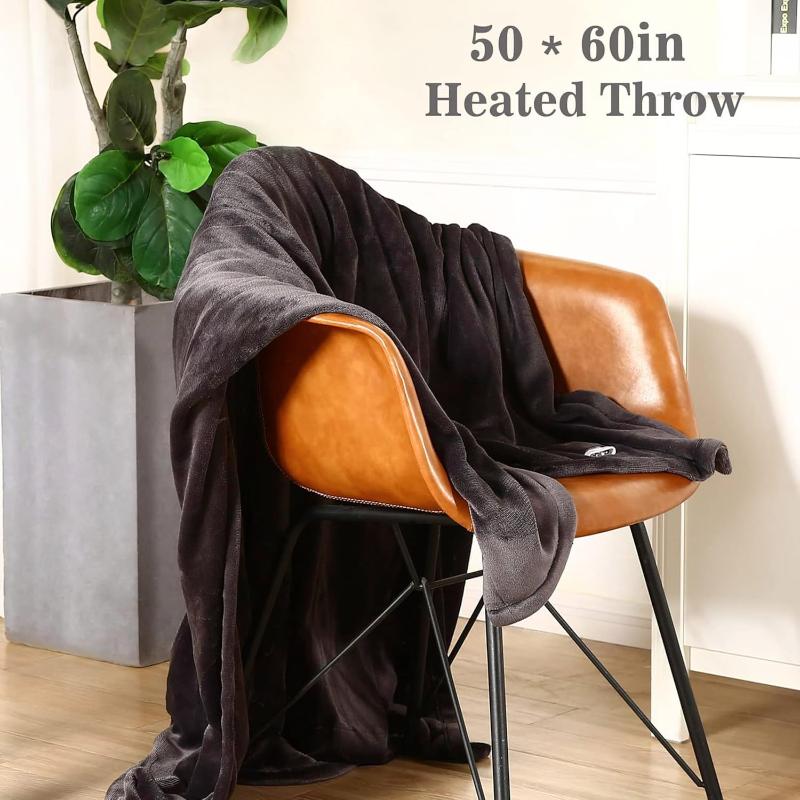 Heated Electric Throw Blanket with 4 Different settings 