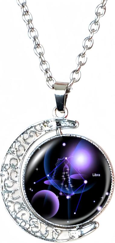 Zodiac Necklace - Astrology - 12 Constellation Horoscope Sign