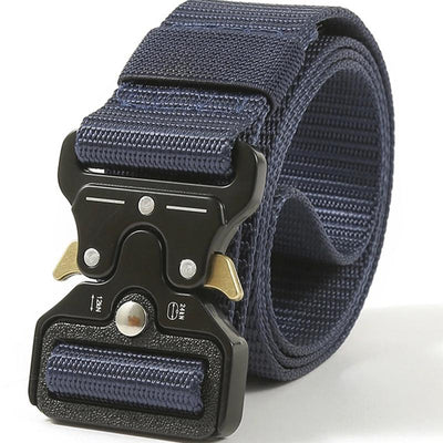 Men's Heavy Duty Quick Release Metal Buckle Nylon Belt