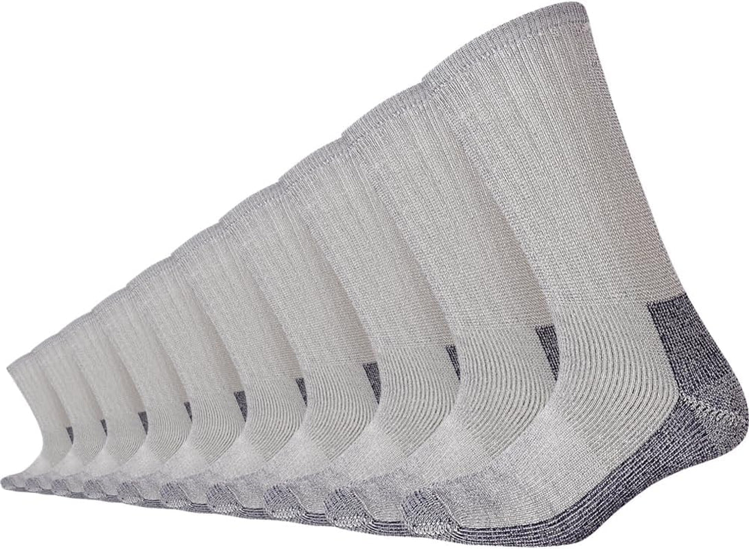 10 Pairs Merino Wool Cushion Crew Socks