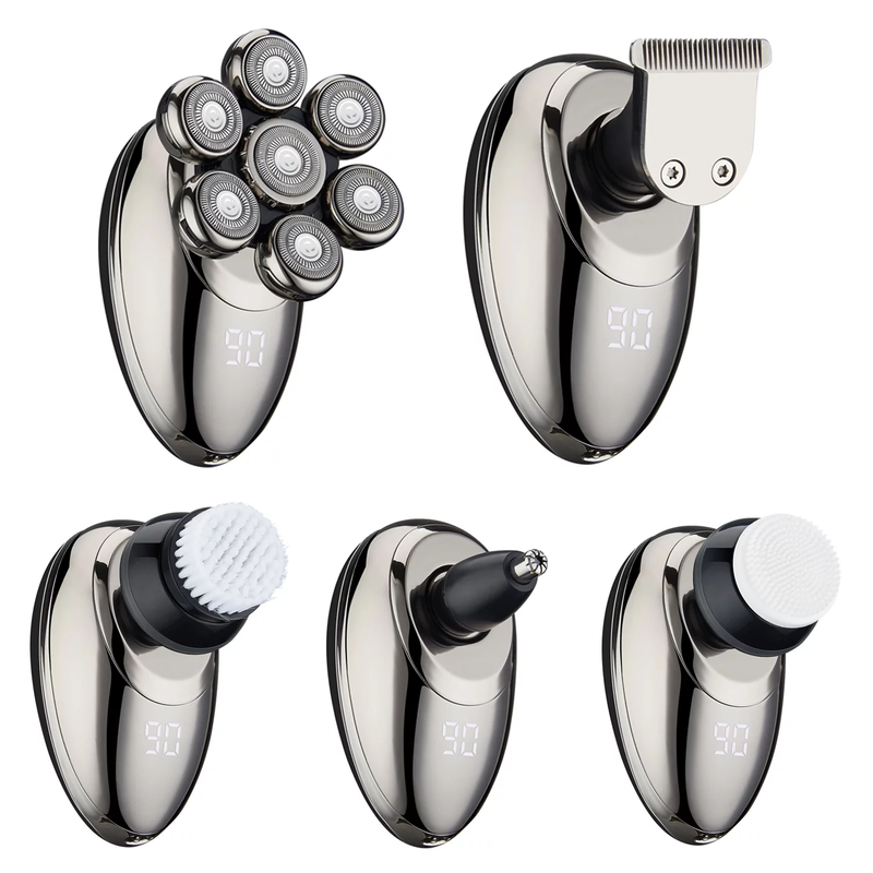 7D Head Shaver & 5-in-1 Grooming Kit