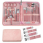 30 Piece Stainless Steel Professional Grooming Kit for Nail Care with Travel Case