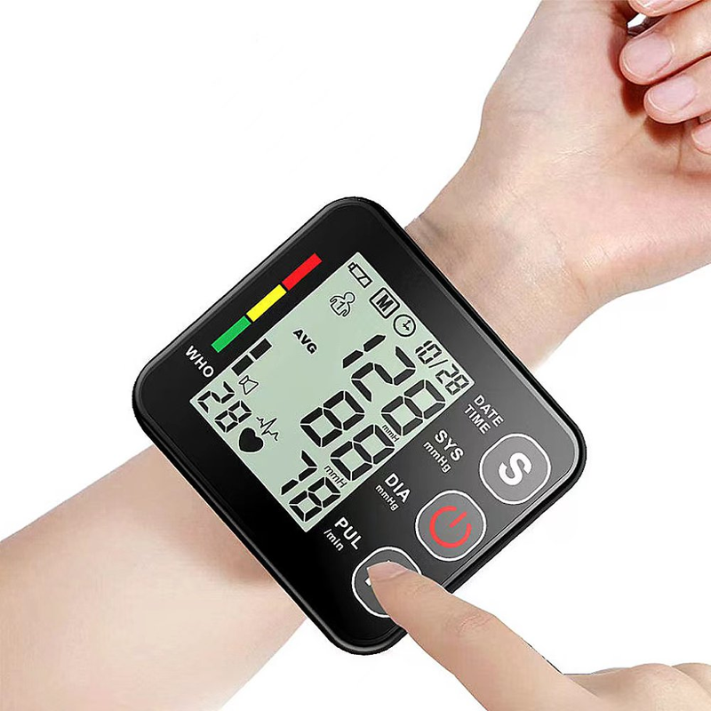 Wrist Blood Pressure Monitor with Large LCD Display