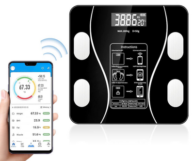Digital Bathroom Scale with Smart Bluetooth BMI Monitor with Smartphone App