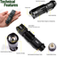 3 Pack LED 3 Light Modes & Adjustable Zoom Flashlights