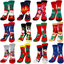 12 Pairs Christmas Socks - Fun Colorful Holiday Socks