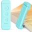Compact USB Rechargeable Book Light for Reading, Portable Clip-on LED Reading Light, 3 Amber Colors & 5 Brightness Dimmable
