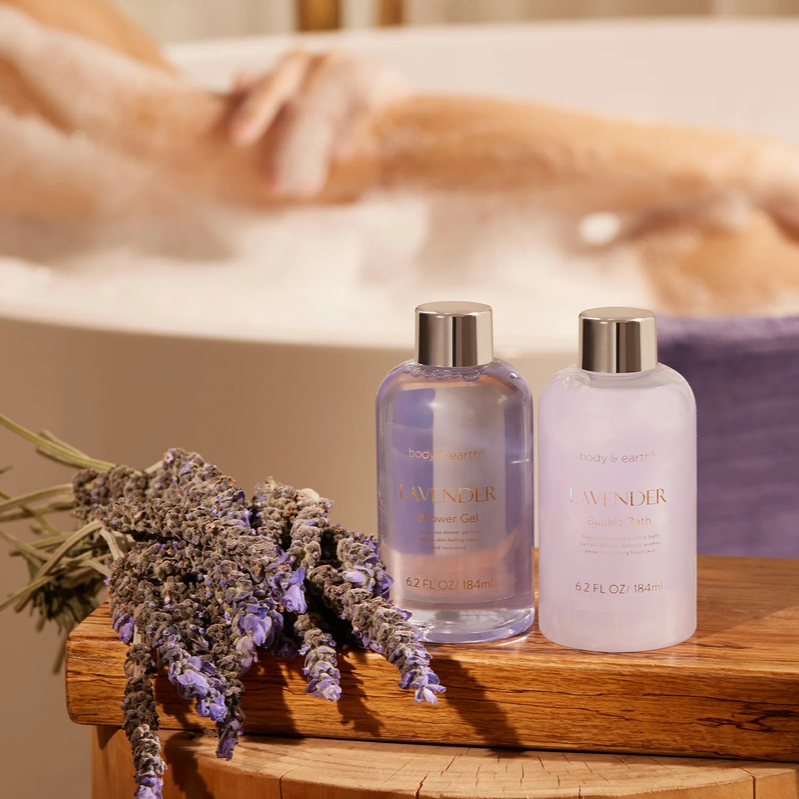 Body & Earth 6 Piece Spa Gift Set - Lavender