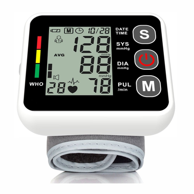 Wrist Blood Pressure Monitor with Large LCD Display
