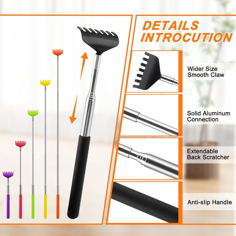 6 Pack Back Scratcher Massagers -  Extendable