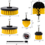 6pcs Drill Brush Attachment Set, 5pcs Scrubber Brushes with 1pcs Extend Long Attachment