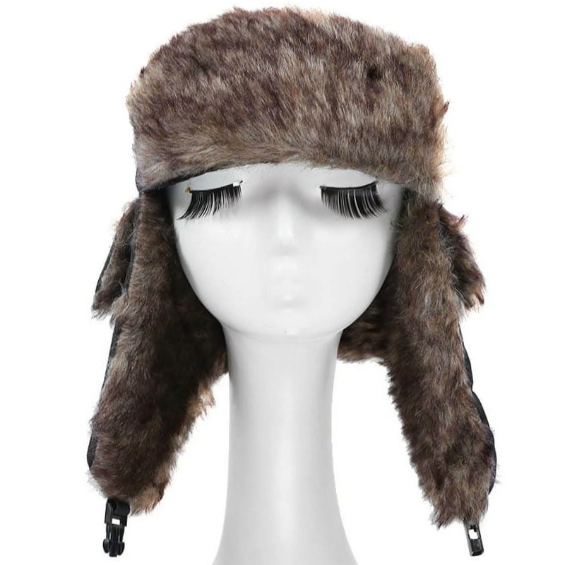 Unisex Faux Fur Hat with Ear Flaps