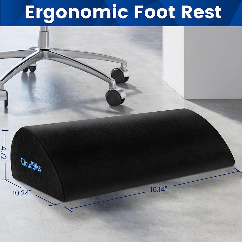 Foot Rest for Under Desk with Soft Foam and Washable Removable Cover