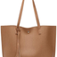 Women S Soft Faux Leather Tote Shoulder Bag from Dreubea, Big Capacity Tassel Handbag