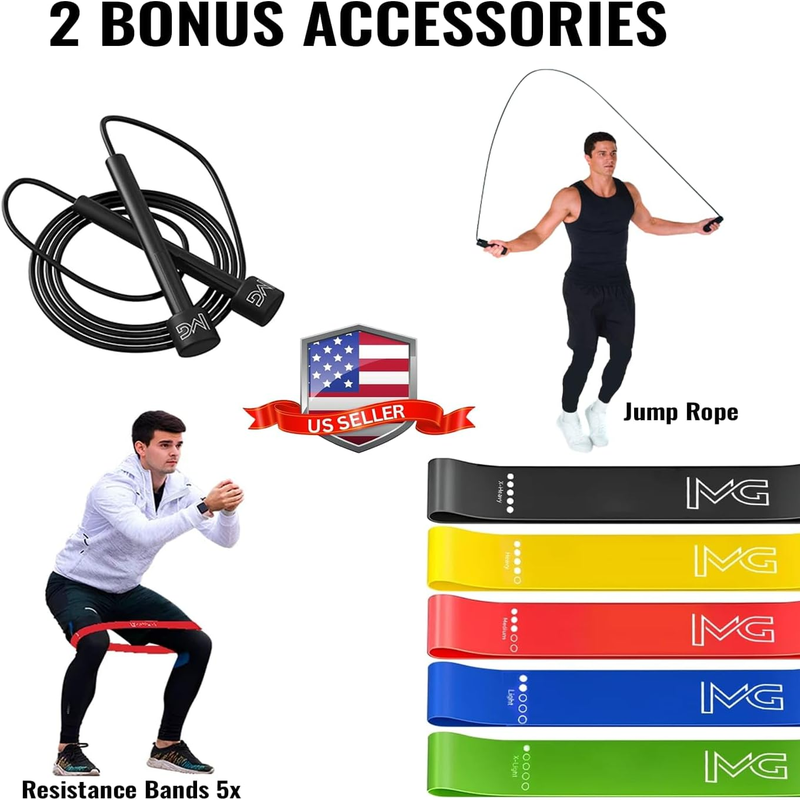 Foldable Push Up Board for Men & Women with Accessories for Home Workouts