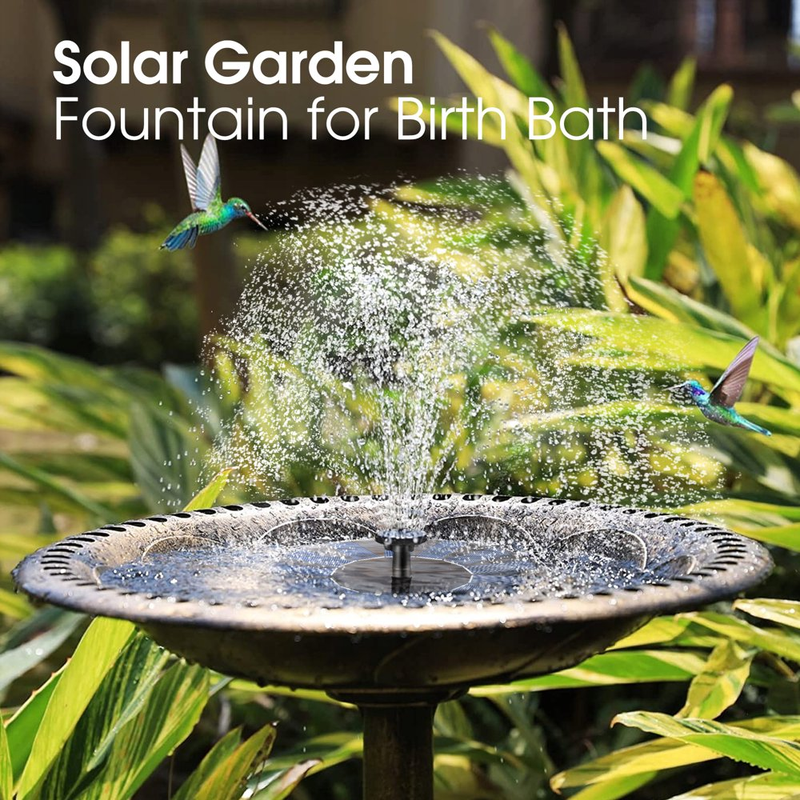 Solar Floating Fountain for Bird Bath, Garden, Pond, Pool, Outdoor