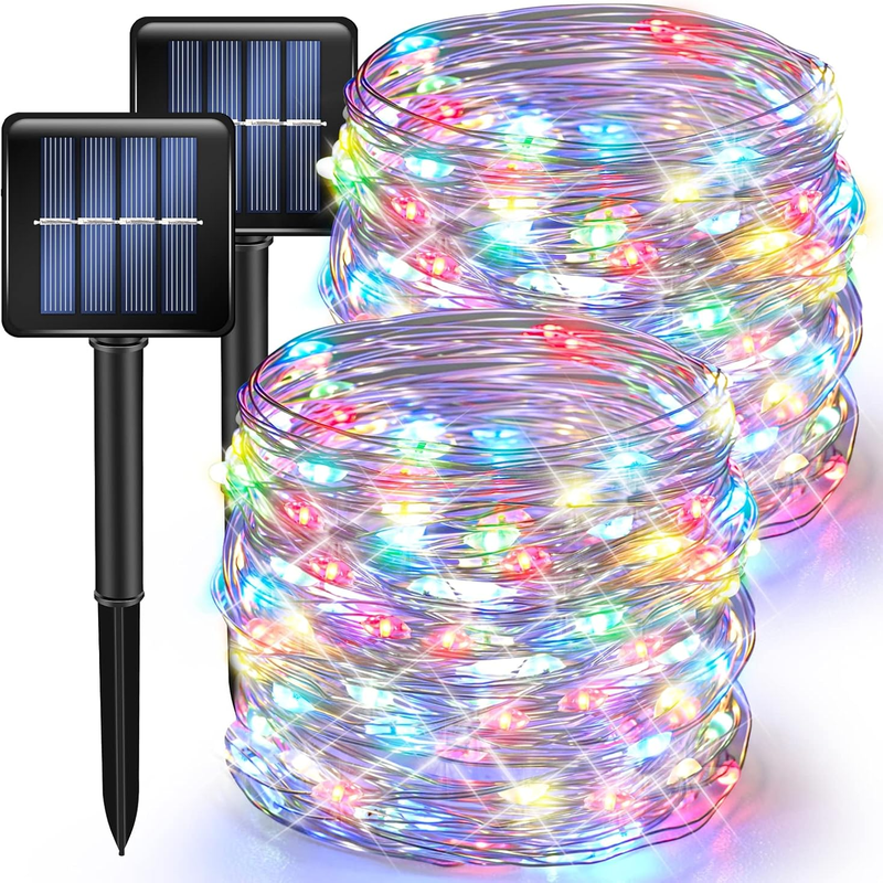 80 FT 240 LED Solar Powered Waterproof Fairy Lights 8 Modes 