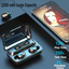 Wireless Bluetooth Earbuds, 5.3 Bluetooth, IPX7 Waterproof, Wireless Charging Case & Dual Power Display