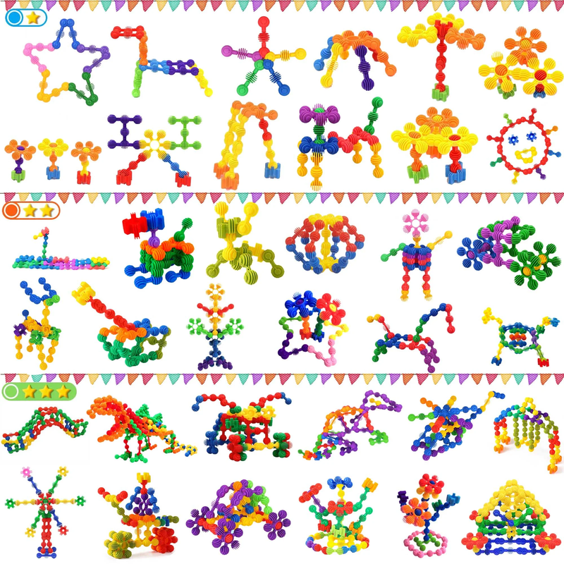 100 Pcs Kids Building Blocks STEM Educational Interlocking