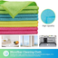 24 Pack Microfiber Cleaning Cloths - Lint Free, Scratch-Free, Highly Absorbent and Reusable