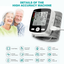Rechargeable Wrist Blood Pressure Monitor with Voice Broadcast and 180 Memory for Dual Users