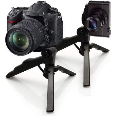 Camera Heavy Duty Pistol Grip Stabilizer and Tripod - Table Stand for DSLR Cameras plus Microfiber Cloth