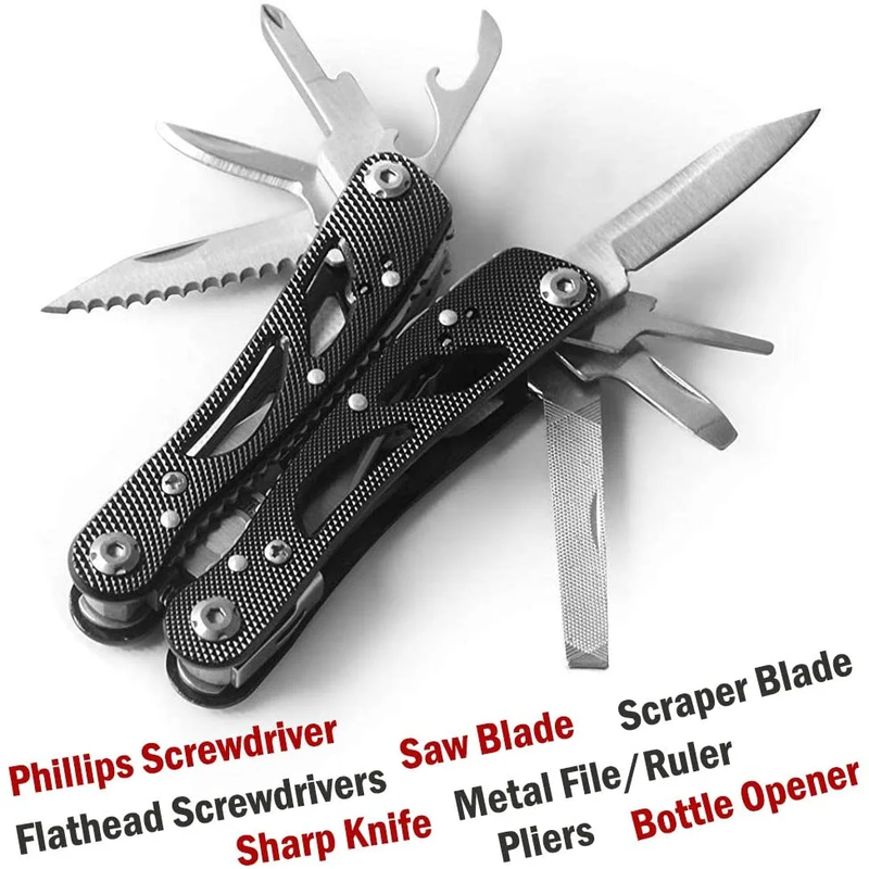 Multi-Purpose Pocket Multitool for Survival, Camping, Hunting, Fishing and Hiking