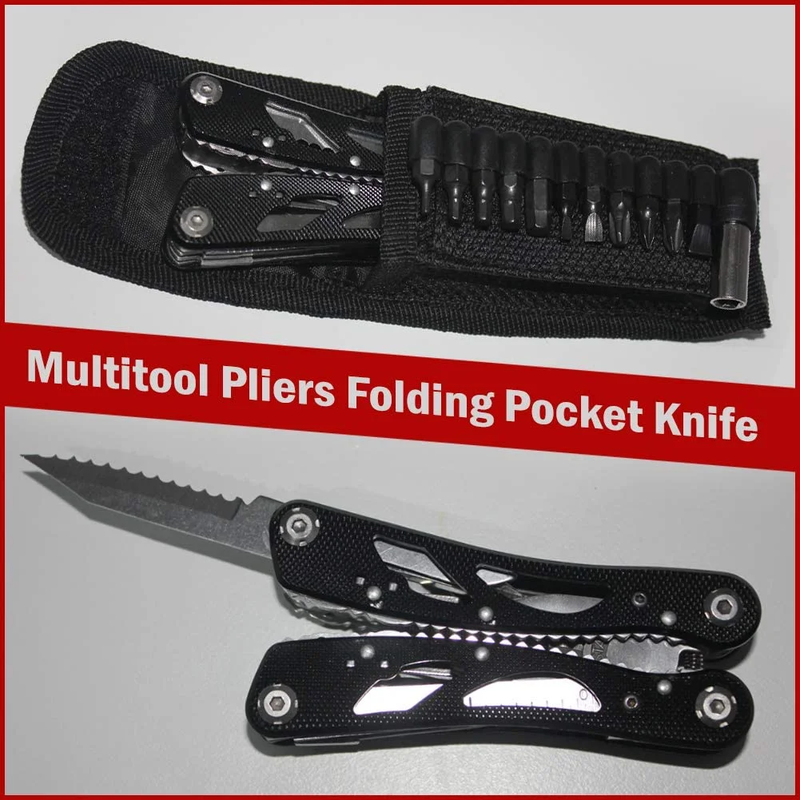 Multi-Purpose Pocket Multitool for Survival, Camping, Hunting, Fishing and Hiking