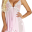 Luxury Lingerie for Women Lace Babydoll Sexy Chemise V Neck Mesh Sleepwear