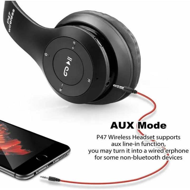 Upgraded Hybrid Noise Cancelling Headphones - Over Ear with Transparent Modes - Wireless Bluetooth with Mic