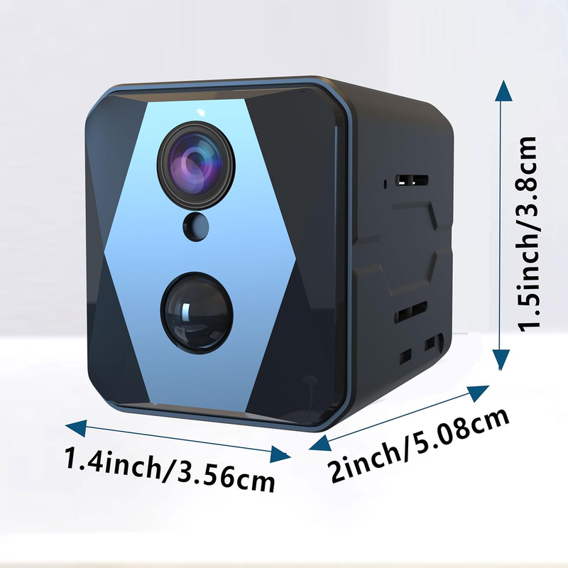 2K FHD WiFi Mini Camera, Security Camera, Cloud & SD Storage, AI Motion Detection, Auto Night Vision