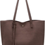 Women S Soft Faux Leather Tote Shoulder Bag from Dreubea, Big Capacity Tassel Handbag