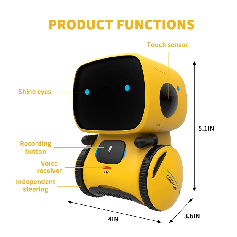 Touch & Voice Controlled Smart Robot Toy 