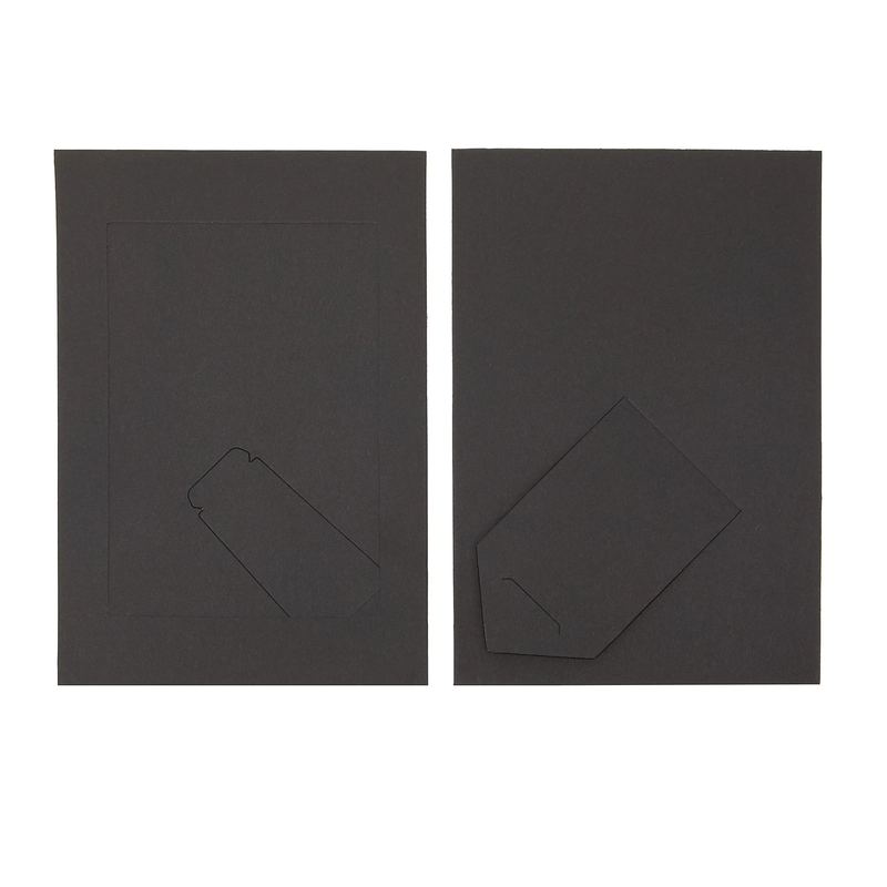 50 Pack Black Paper Picture Frames