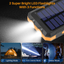 20000 mAh Portable Solar Charger for Iphone and Android - Dual 5V USB Ports