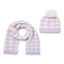 Women's Cozy Cross Beanie and Winter Scarf 2-Piece Gift Set