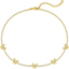 14K Gold Plated Rhinestone Dainty Choker Necklace