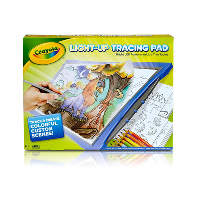 Light-Up Tracing Pad with Colored Pencils