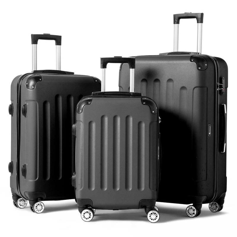 3 Piece Hard Side Lightweight Spinner Luggage Set with TSA Lock