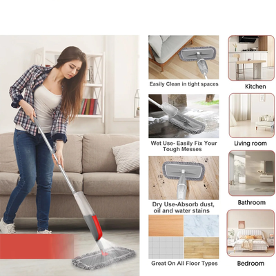 Microfiber Spray Mop and 3 Washable Pads