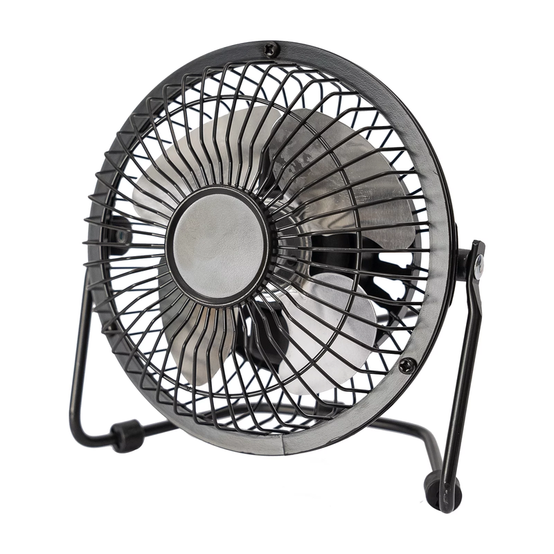 4 Inch Personal Fan - Metal USB Powered Desktop Fan