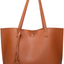 Women S Soft Faux Leather Tote Shoulder Bag from Dreubea, Big Capacity Tassel Handbag