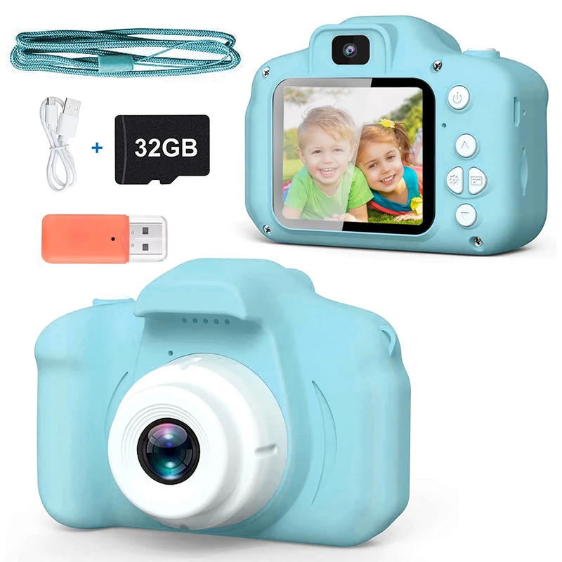 Kids Digital Camera 1080P HD 20MP with 32GB SD Card