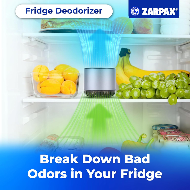 Refrigerator Deodorizer - Fridge Smell Eliminator Lasts for 10 Years -Odor Absorber, Eliminator & Air Purifier