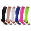 6 Pairs - Copper Compression Socks - Knee High for Running, Athletics, Travel and More