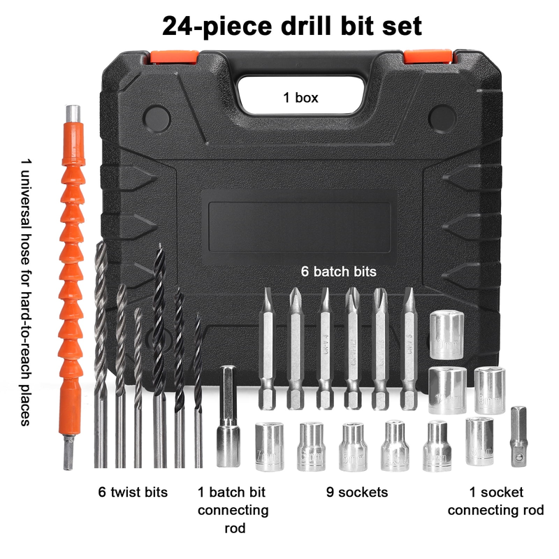 21V Cordless Drill and Impact Driver 1300Mah Wireless & Rechargeable